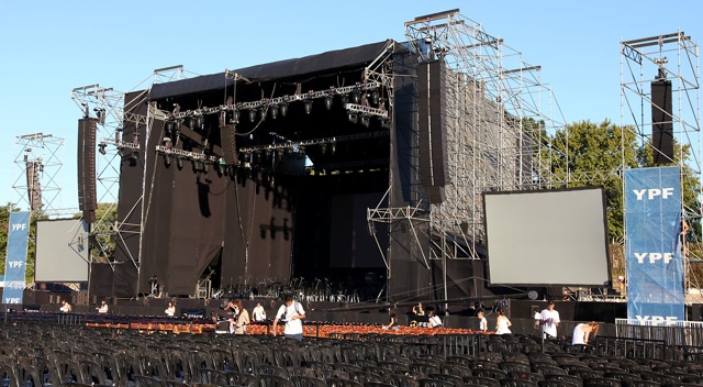 Andrea Bocelli K1 setup at Buenos Aires, Argentina.