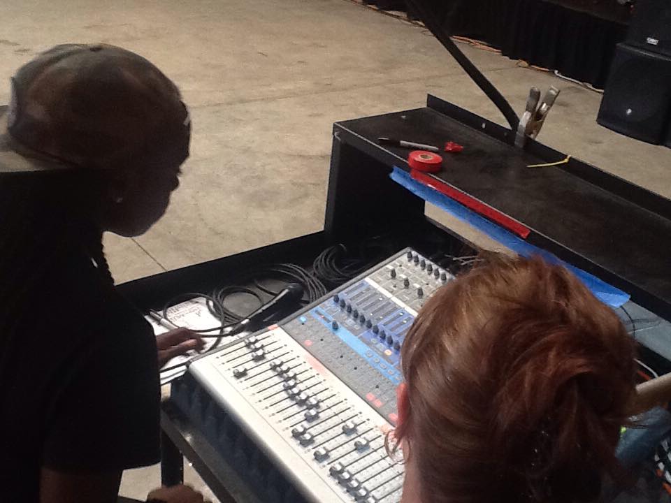 SoundGirl Zee mixing The Flowers