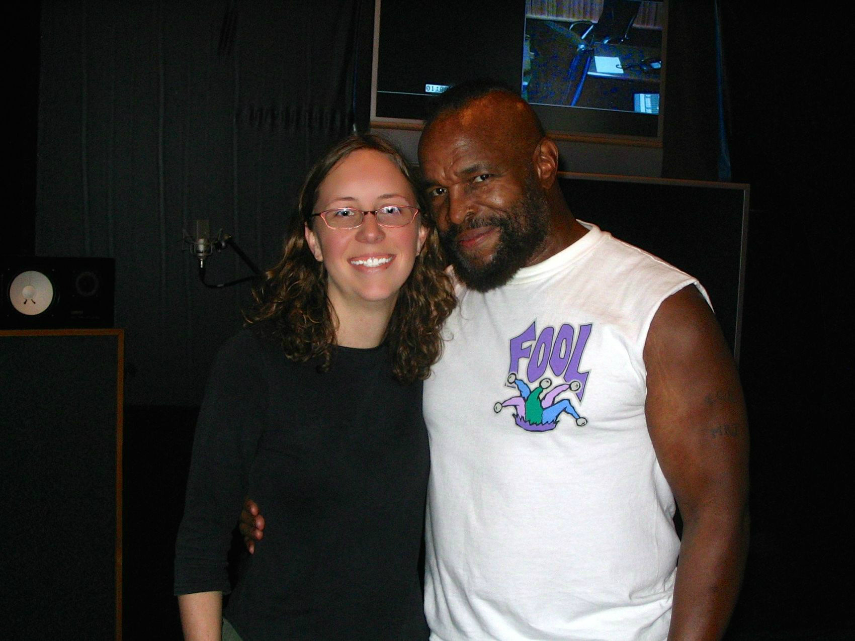 April and Mr. T